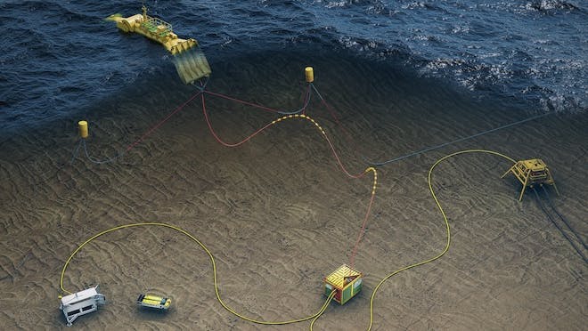 Mocean Energy's Blue Star wave energy converter is designed to provide renewable power for a range of subsea applications, from control systems and ROVs to fully autonomous underwater vehicles.