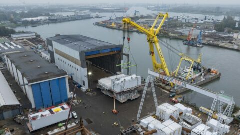 North Sea Thor substation leaves HSM construction hall