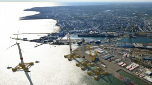 Eole project in western France targets floating offshore wind turbine assembly