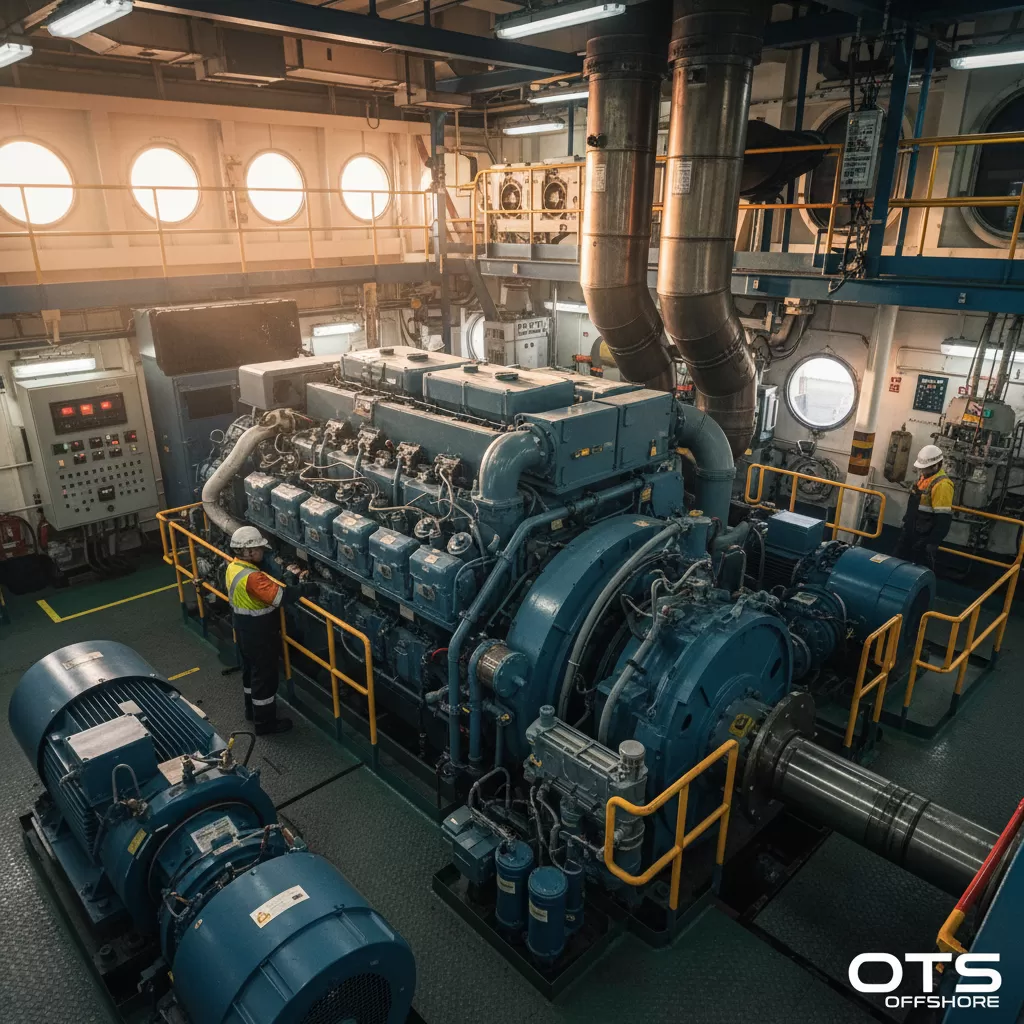Offshore Construction Vessel - Động cơ tàu