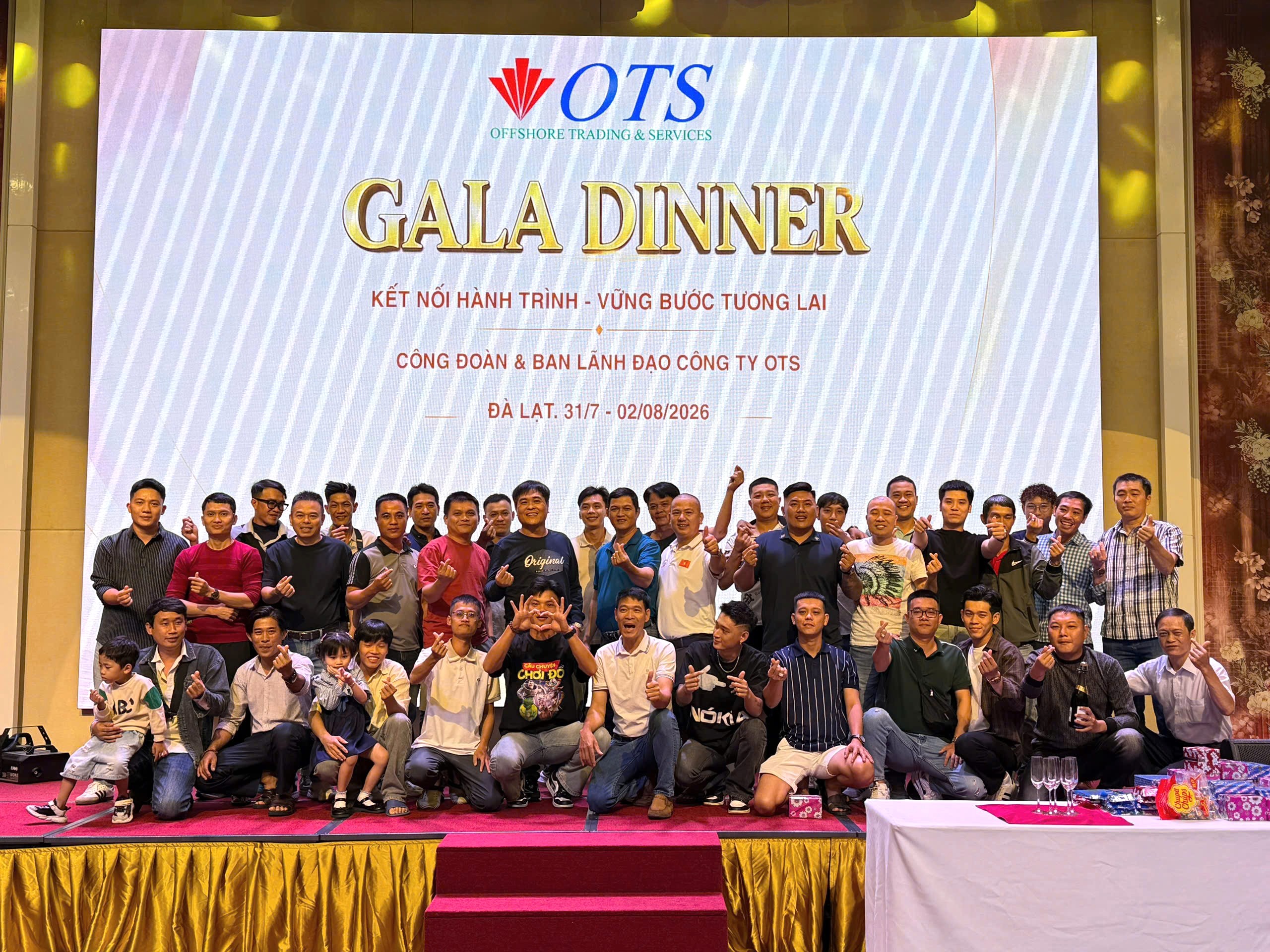 OTS Offshore Gala Dinner night during the 2026 team building trip